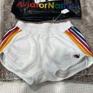 Aviator Nation 5 stripe shorts